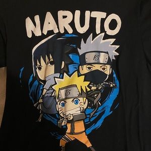 Naurto and kakashi and Sasuke t-shirt